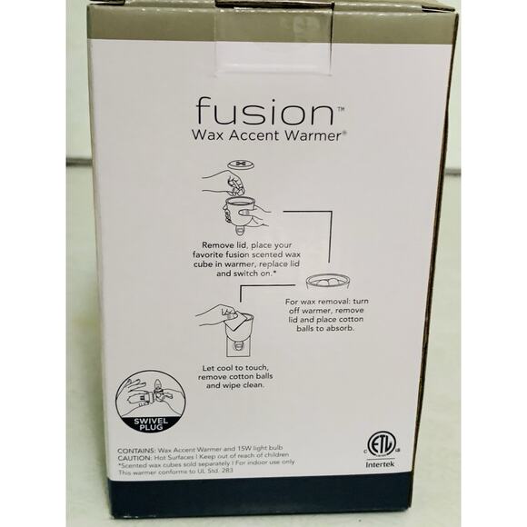 Fusion Wax Warmer - Scented Wax Cube Melter, Electric Fragrance Plugin Happy - Picture 3 of 4